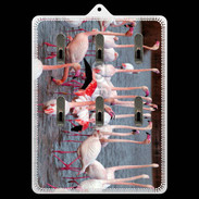 Porte clés flamand rose