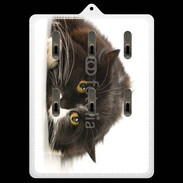 Porte clés Chat noir et blanc