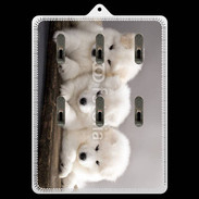 Porte clés Chiot japonais blanc