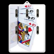 Porte clés Carré de dames au poker