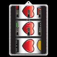Porte clés Triple coeur machine à sous