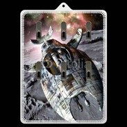 Porte clés Vaisseau spatial sur la lune