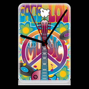 Pendule de bureau Peace love music 3