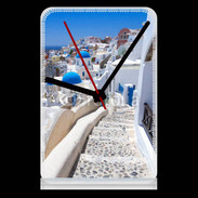 Pendule de bureau Village sur l'Île de Santorini en Grêce