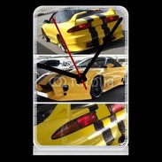 Pendule de bureau Voiture jaune 6