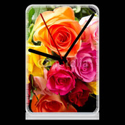 Pendule de bureau Bouquet de roses multicouleurs