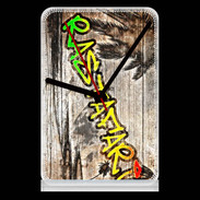 Pendule de bureau Rastafari graffiti