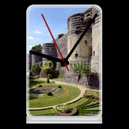 Pendule de bureau Château fort et jardins d'Angers en France