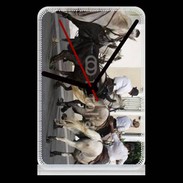 Pendule de bureau Abrivado Chevaux et taureaux