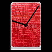 Pendule de bureau Effet crocodile rouge