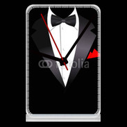 Pendule de bureau Illustration smoking noir