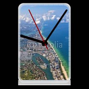 Pendule de bureau Vue aérienne de la cote de Miami