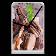 Pendule de bureau Macaron chocolat 