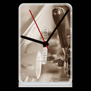 Pendule de bureau Expresso noir et blanc
