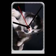Pendule de bureau Chiot Husky de Sibérie