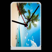 Pendule de bureau Belle plage ensoleillée 1