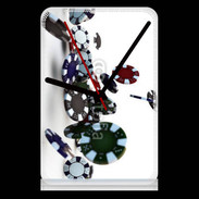 Pendule de bureau Jetons de poker 4