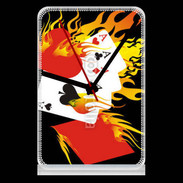 Pendule de bureau Cartes et feu
