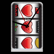 Pendule de bureau Triple coeur machine à sous