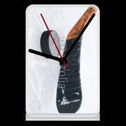 Pendule de bureau Crosse et palet de Hockey sur glace