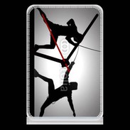 Pendule de bureau Silhouette d'escrimeurs