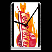 Pendule de bureau Cricket balle flamme