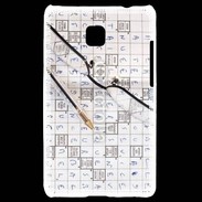 Coque LG Optimus L3 II Mots croisés 1