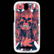Coque HTC One SV Heretic tête de mort