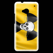 Coque HTC One Tête de mort radioactive