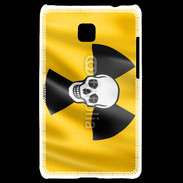 Coque LG Optimus L3 II Tête de mort radioactive
