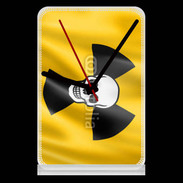 Pendule de bureau Tête de mort radioactive