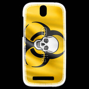 Coque HTC One SV Tête de mort Biohazard