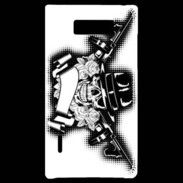 Coque LG Optimus L7 Tête de mort Gangster