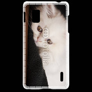 Coque LG Optimus G Chat persan blanc 5
