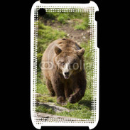 Coque iPhone 3G / 3GS Ours brun en ballade