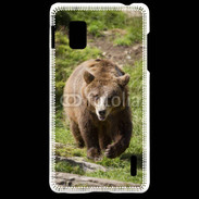 Coque LG Optimus G Ours brun en ballade