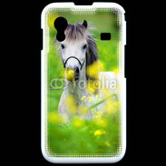 Coque Samsung ACE S5830 Poney Shetland gris et blanc