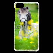 Coque Blackberry Z10 Poney Shetland gris et blanc