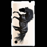 Coque Nokia Lumia 720 Cheval noir au galop 5