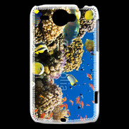 Coque HTC Wildfire G8 Poisson et coraux de toutes les couleurs
