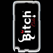 Coque Samsung Galaxy Note 2 Bitch Cola fond noir