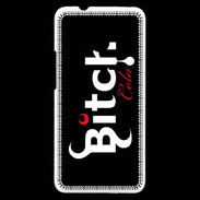Coque HTC One Bitch Cola fond noir