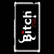 Coque HTC Windows Phone 8S Bitch Cola fond noir