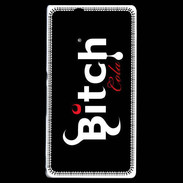 Coque Sony Xperia Z Bitch Cola fond noir