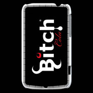 Coque HTC Wildfire G8 Bitch Cola fond noir