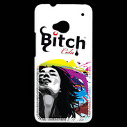 Coque HTC One Bitch cola et fille