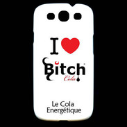 Coque Samsung Galaxy S3 I love Bitch Cola 2