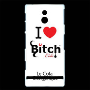 Coque Sony Xperia P I love Bitch Cola 2