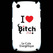 Coque Blackberry 8520 I love Bitch Cola 2