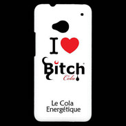 Coque HTC One I love Bitch Cola 2